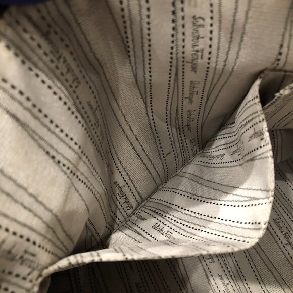 #7 Ferragamo Metallic Shoulder Bag Sku# 85477 (Gently Used) - Picture 16 of 16